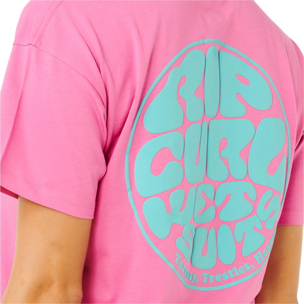 2026 Rip Curl Womens Icons Of Surf Relaxed Tee 0EGWTE - Super Pink